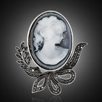Peaceful Days Cameo Brooch