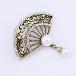 Original Golden Fan Brooch