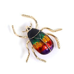 Carnival Beetle Brooch