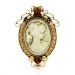 legendary queen cameo brooch