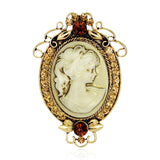 legendary queen cameo brooch