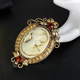 Legendary Queen Cameo Brooch
