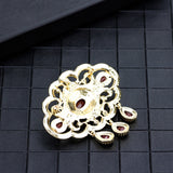 Antique Green & Gold Brooch
