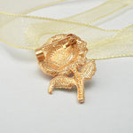 Young Sprout Poppy Flower Brooch