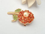 Young Sprout Poppy Flower Brooch