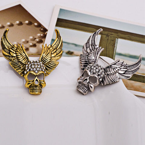 Halloween Skull Brooch