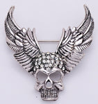 Halloween Skull Brooch