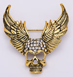 Halloween Skull Brooch