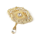 antique crystal candor brooch