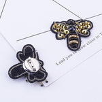 Embroidered Bee Brooch