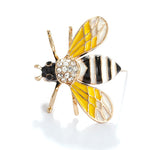 Zebra Queen Bee Brooch