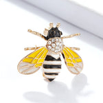 Zebra Queen Bee Brooch