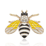 zebra queen bee brooch