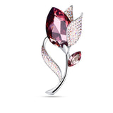 Infinity Rose Flower Brooch