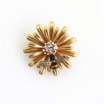 Flower Bee Brooch