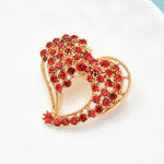 Flow of Happiness Heart Brooch