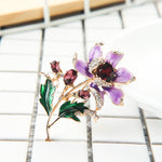 Persian Rose Flower Brooch