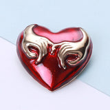 Ying & Yang Heart Brooch