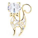 Alien Cat Brooch