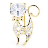 Alien Cat Brooch