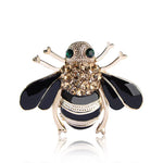 Emerald Eye Bee Brooch