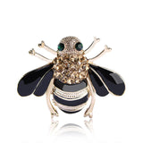 Emerald Eye Bee Brooch