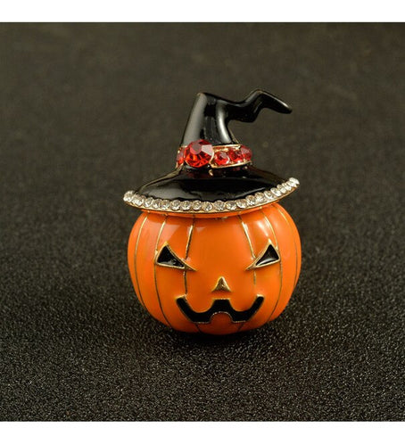 Halloween Pumpkin Brooch
