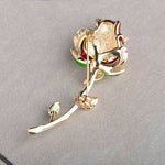 Vintage Rose Flower Brooch