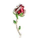 Vintage pink flower brooch