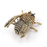 Vintage Gold Beetle Brooch