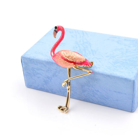 Flamingo Bird Brooch