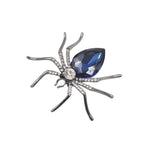 electric blue spider brooch