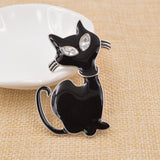 Minimalist Cat Brooch