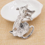Minimalist Cat Brooch