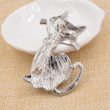 Minimalist Cat Brooch