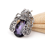 Emerald Beetle Protector Brooch