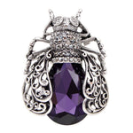 Emerald Beetle Protector Brooch
