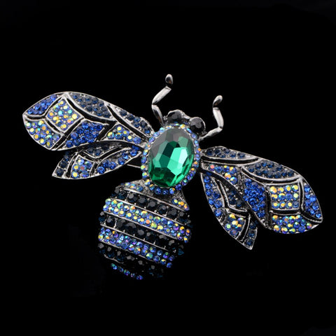 imperial bee brooch black background