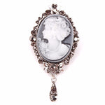 Silver Noblesse Cameo Brooch