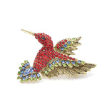 Flaming Hummingbird Brooch