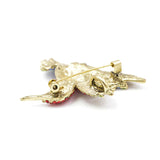 Flaming Hummingbird Brooch