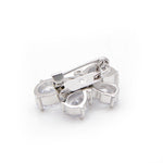 Crystal Clear Butterfly Brooch