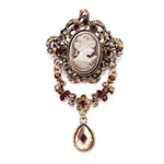 Antique Pearl Cameo Brooch