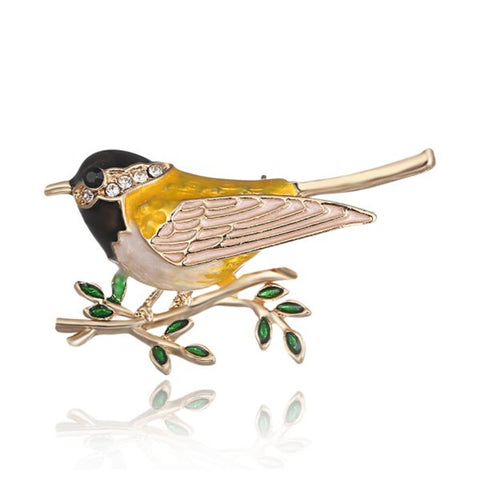 Field Sparrow Bird Brooch