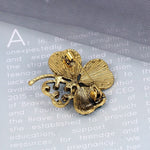 Antique Four Leaf Clover Brooch