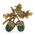 Hazelnut Christmas Brooch