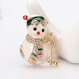 Snowman Christmas Brooch